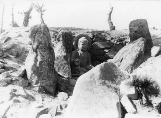 1924년 발견당시 모습. 사진 문화재청.