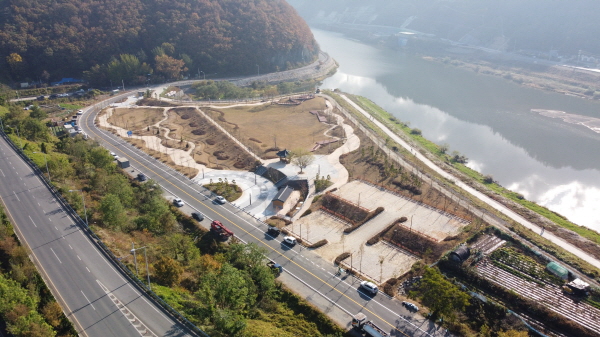 형산강역사문화공원 전경.
