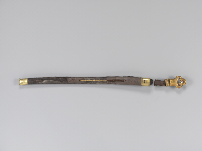 ‘이사지왕’ 관련 명문이 새겨진 큰칼 (국립경주박물관 전시품)
